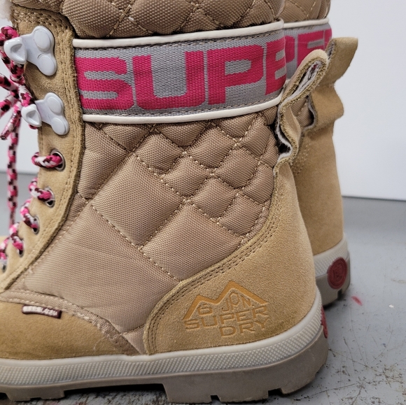 CLEARANCE JPN SUPERDRY TOYKO SNOW BOOTS BLOCK HEEL ROUND TOE WOMEN'S SZ 7 - Picture 9 of 15